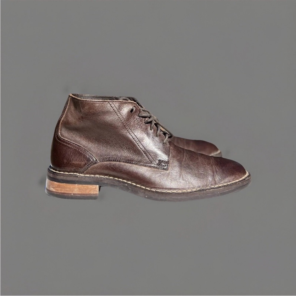 Cole Haan Men Brown Leather Lace Up Chukka Boots Size 9.5